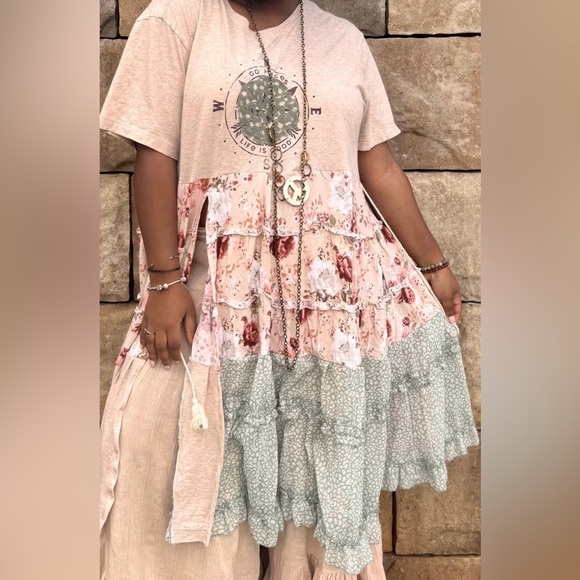 Floral Patchwork Boho Dress patterns may very - Picture 2 of 4